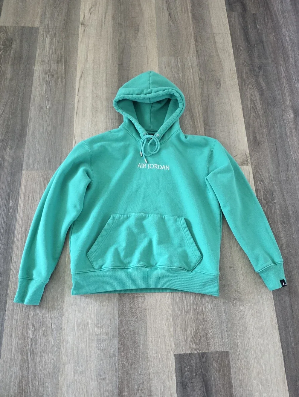 Air Jordan Men's Teal Hoodie Sweatshirt Size L